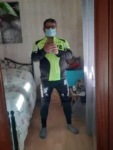 STRAVA-Pantalones largos térmicos para ciclismo, pantalones largos con almohadilla de Gel 20D, pantalones con tirantes de ciclismo, para invierno, 2019