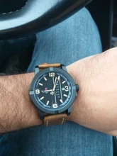 NAVIFORCE-reloj de cuarzo deportivo para hombre, cronógrafo de pulsera de cuero, estilo militar, informal, con fecha, marca de lujo, 2019