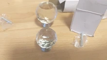 Wardrobe Handles Hardware Drawer Pull Cupboard Glass-Knobs Cabinet-Door Crystal Diamond-Shape