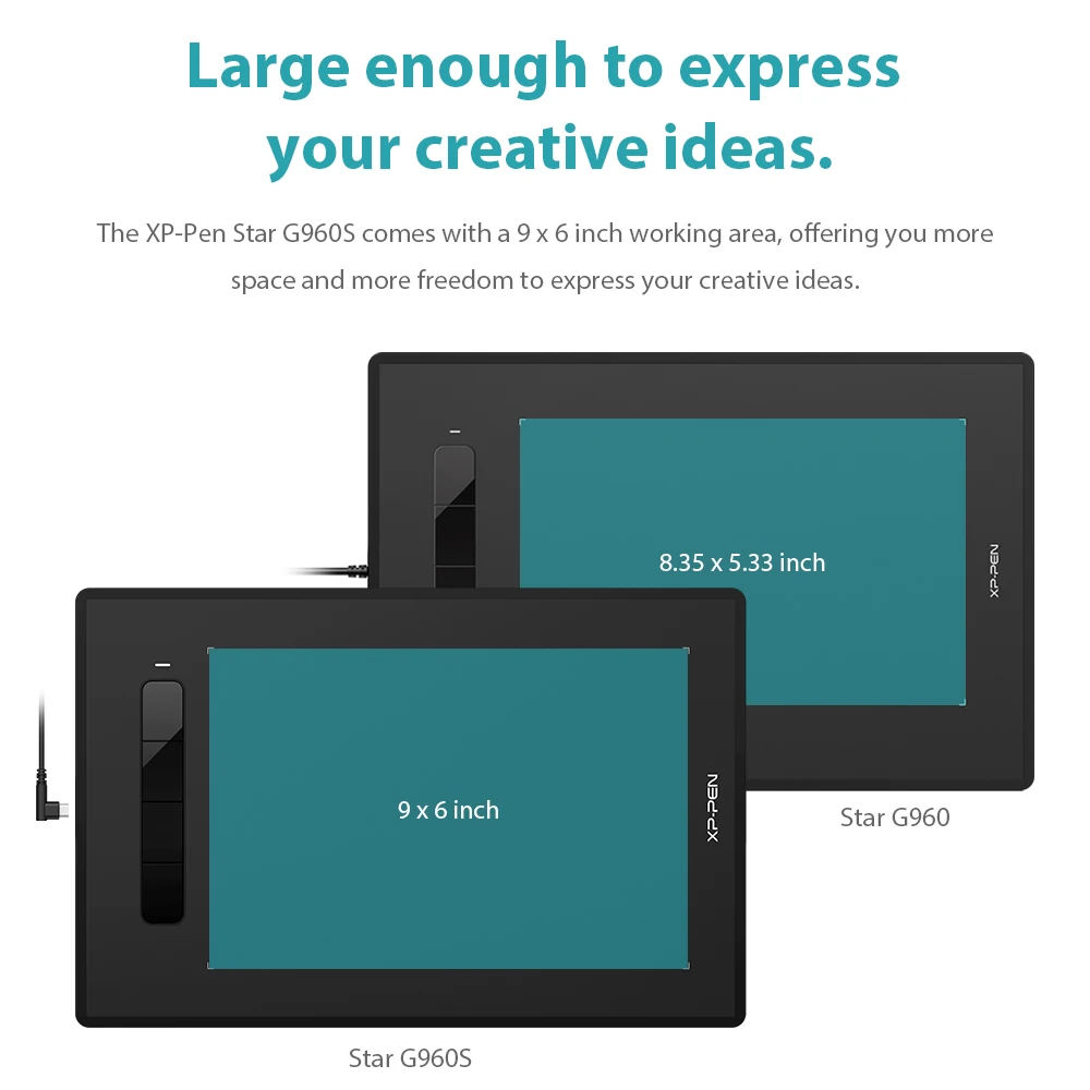 XPPen Star G960S/S Plus Graphics Tablet Digital Drawing