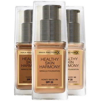 

Max Factor Healthy Skin Harmony Miracle Foundation 6 Color Options Porcelain Face Foundation Skin Make up