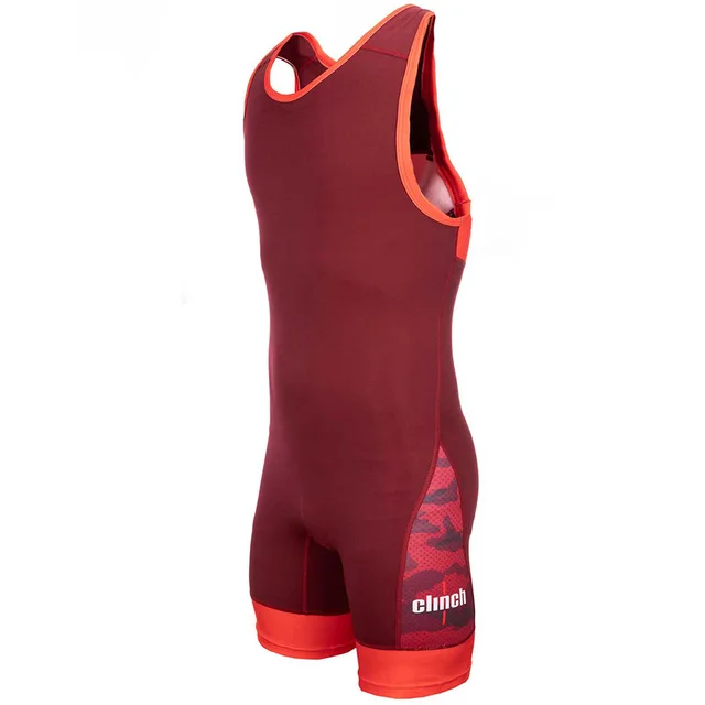 Wrestling tights clinch Olimp for training and competitions in sports fight Red
