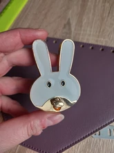 Cierre con forma de conejo, cierre giratorio, herrajes metálicos para bolso de bricolaje, gran oferta