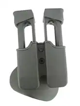 9mm IMI revista bolsas para Glock 17 19 Beretta M9 92 Colt 1911 Airsoft caza táctico funda doble Dual revista Mag bolsa