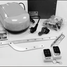 AJ600 Комплект привода для секционных ворот с блоком управления и 2 пультами, рейка длиной 3-4м