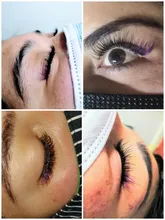 DeceMars-Extensión de pestañas de colores, 16 líneas, una bandeja, colores mezclados, para uso en salón, extensiones de pestañas, rizos JBCD