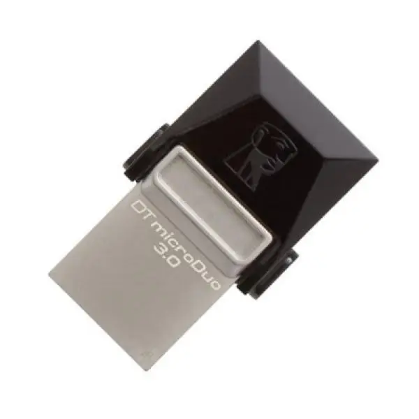 USB и Micro USB карта памяти kingston FAELAP0342 DTDUO3 16 Гб USB 3,0 черный серый