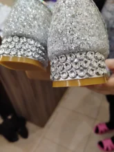Crystal Shoes Girls Sandals High-Heel Baby Little-Girl Princess Summer Children's New