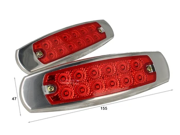 

Kit lights taillights Red 24V 12V lights clearance lights courtesy license plate dome hood truck Bus boat van