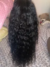 Pelucas de cabello humano peruano para mujeres negras, postizo de ondas profundas con cierre de encaje, 4x4