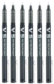 

Pens pilot v5 liquid ink 6 piece S color black