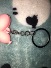 Nuevo creativo de dibujos animados globo de Llavero perro colgante anillo de hombres y mujeres par bolsa de llavero colgante venta al por mayor