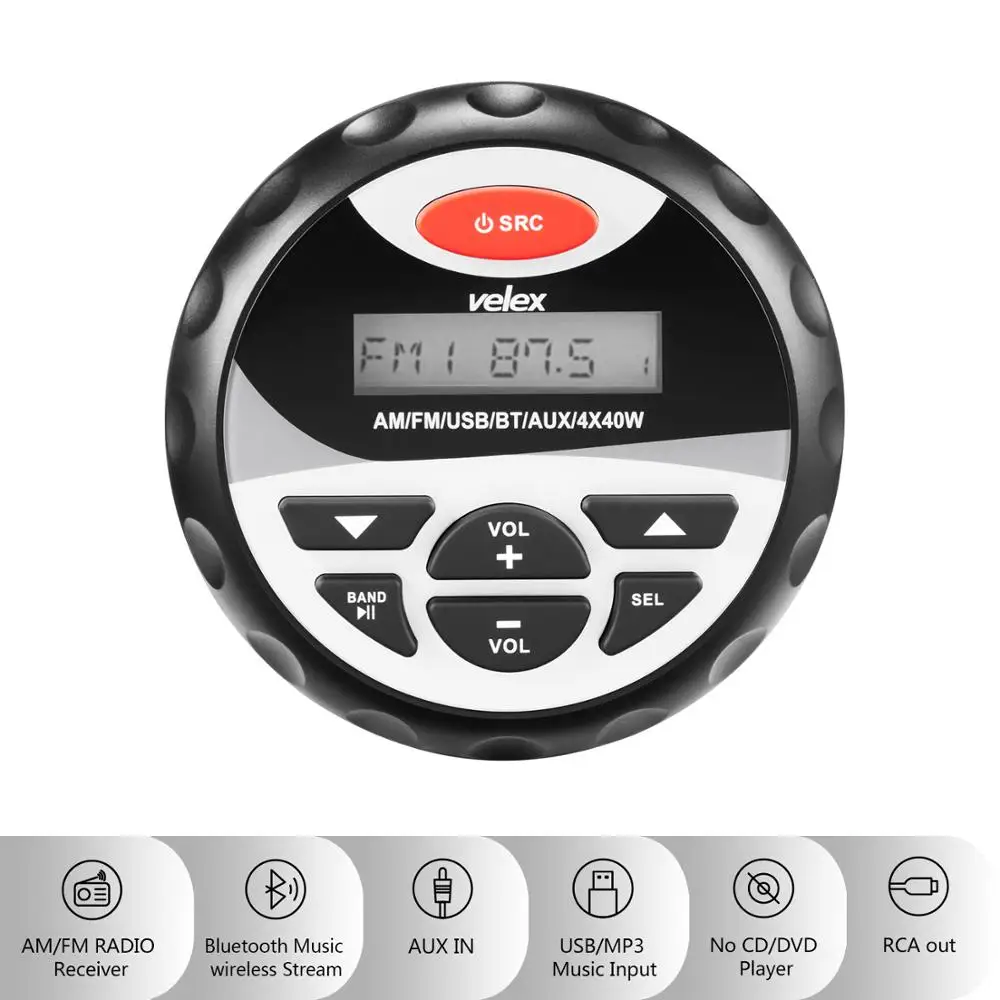 Marine Motorcycle Waterproof Car MP3 