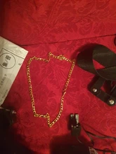 Collar de cadena Figaro para hombre, cadena larga de acero inoxidable, Color dorado, regalo de joyería, 2020