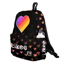 Рюкзак 3D с принтом «LIKEE 3» для мальчиков и девочек, для работы в школе, для путешествий с ноутбуком, водонепроницаемый
