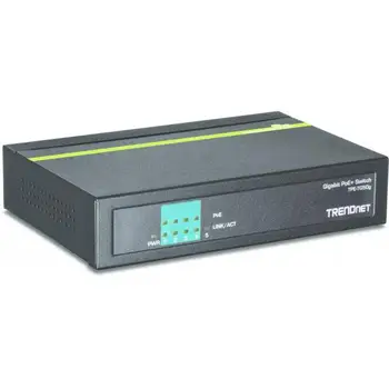 

Trendnet TPE-TG50g Gigabit Ethernet (10/100/1000) black support Power over Ethernet (PoE)