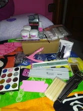 Kit de manicura profesional de acrílico, lámpara de uñas, taladro, polvo acrílico líquido, puntas de uñas brillantes, Kit de herramientas de decoración de uñas