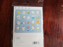 Lote de 40 pegatinas decorativas de oso conejo y Planeta, etiqueta de palo de Scrapbooking, diario, papelería, álbum, fiesta Kawaii, pegatina de perro