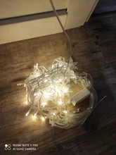 Led-String-Lights Christmas-Snowflakes Holiday Party Waterproof Connectable Wave