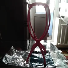 Alileader-soporte para pelucas de plástico para cabeza de maniquí peluca plegable soporte para pelucas