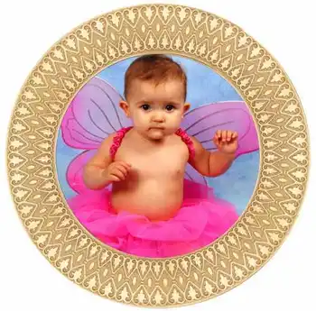

Sublimation Custom Plate 24 cm (gold)