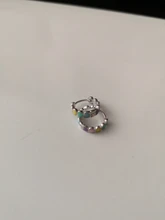 Anillos de dedo de corazón y arco iris para mujer, de bambú, plata de ley 925 auténtica, sortija de compromiso de boda, joyería
