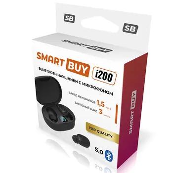 

Headset bleutooth i200 sbh-3041 TWS black SmartBuy
