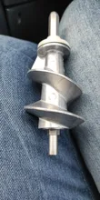 Tornillo de amoladora de carne, repuestos de barrena de 115mm, SS-989843 de tornillo de alimentación para Moulinex HV2 ME20 HV3 HV4 ME4 HV6 ME51 HV8, aparato de cocina