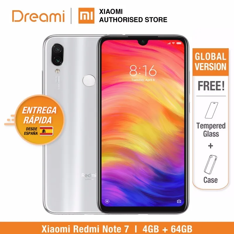 Prix Version globale Redmi Note 7 64 GB ROM 4 GB RAM (boîtier neuf et scellé) note7 64 gb