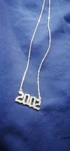 Cxwind Collar personalizado con número de año y fecha especial para mujeres, collar con colgante de año de nacimiento de 1989 a 2000, joyería de regalo