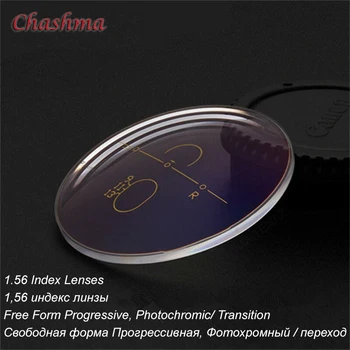 

1.56 Index Photochromic Free Form Progressive Glass Aspheric Optical Prescription Lenses Multifocal Lens Anti Reflective Anti UV