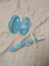 Cepillo de dientes de silicona + caja cepillo de dientes para dedos de bebé cepillo de dientes de silicona suave para limpieza de niños cepillo de dientes de goma cepillo de limpieza para bebés