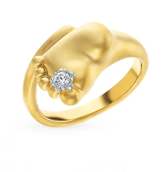 

Silver ring with cubic zirconia sunlight sample 925