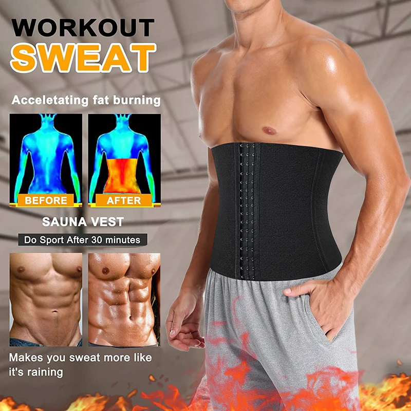 Mens Abdomen Reducer Sauna Body Shaper 