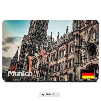

"Munich, Germany. Souvenir magnet vinyl (size: 54x86mm). Free shipping. Fridge magnet.
