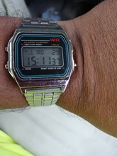 Reloj Digital de lujo para Hombre, pulsera de eslabones de acero inoxidable, de negocios, electrónico, a la moda