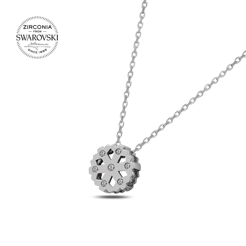 

Armagano Swarovski Zirconia Cubic Zirconia Snowflake Necklace