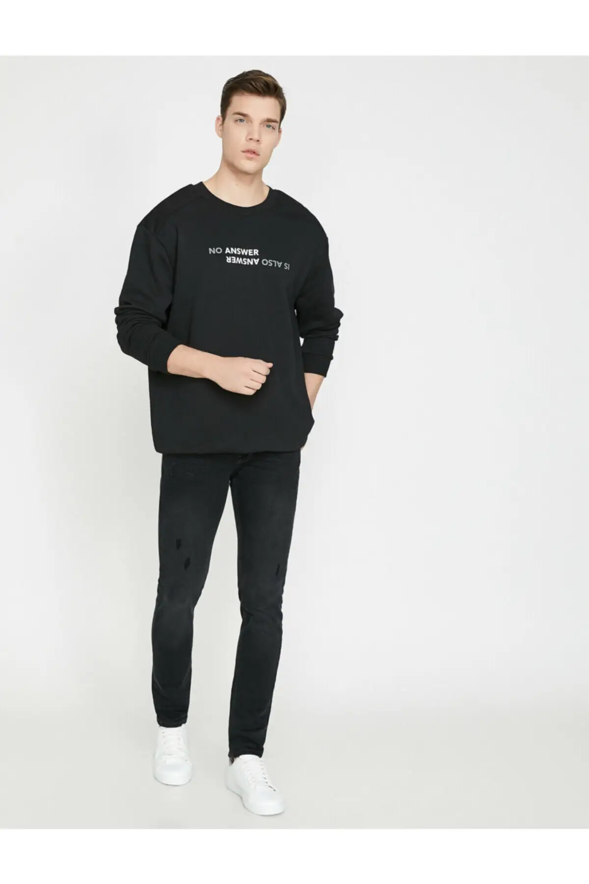 Koton мужские черные джинсы 9 YAM43866LD|Джинсы| |