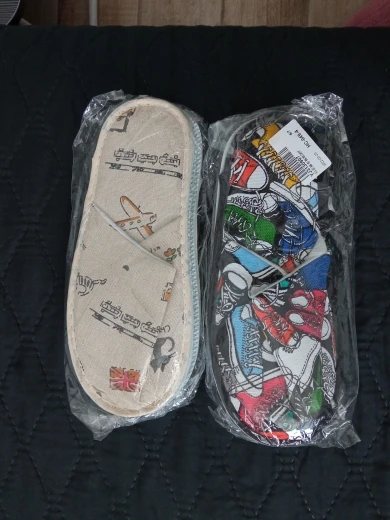 1PC Hotel Disposable Slippers Women Fashion Printed Linen Slippers Home Guest Flip Flop Beauty Wedding Room Salon Slippers