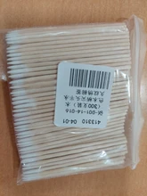 300 unids/pack mango corto de madera pequeño señaló cabezal con punta de algodón Semi permanente cejas tatuaje belleza Color maquillaje dedicado