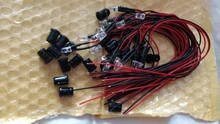 Plastic-Holder Round Water Pre-Wired 10-100pcs DC 12V with Clear LED Blue/rgb 3mm/5mm