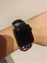 Correa elástica Scrunchie para Apple watch, banda de nailon elástico de 40mm, 44mm, 42mm, 38mm y 42mm, serie iWatch 6, 5, 4, 3 se