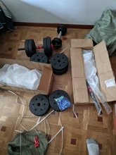 Juego de mancuernas ecológicas 2 en 1 con barra, ajustables y accesorios, 10 KG-15-20 KG - 25 KG - 30 KG - 40 KG y 50KG