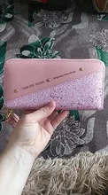 Cartera de almazuela de lentejuelas con purpurina para mujer, Cartera de monedero de cuero de PU larga para mujer y niña, regalos al por mayor, 2020