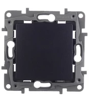 Legrand Etika 672605 single-key switch for 2 directions hidden installation anthracite image