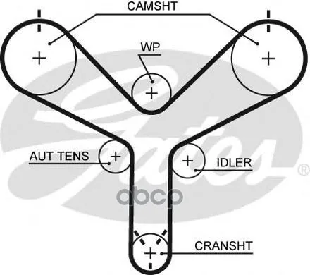 Ремень Грм Toyota Land Cruiser 100(J10) 4.7 98- /Lexus Ls400 98-(211x34) Gates T298 Gates арт. T298