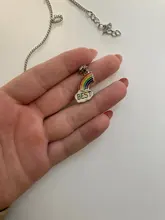 2 unids/set mejor amigo collar encanto señora Corazón Arco Iris grabar mejor amigo para siempre COLLAR COLGANTE amistad mejores amigos regalo de la joyería