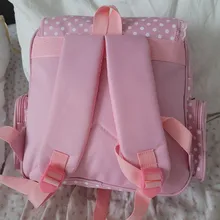 Mochila con bordado de fresa para niñas, Bolsa Escolar rosa, regalo de cumpleaños, 2020, dibujos animados japoneses nuevos
