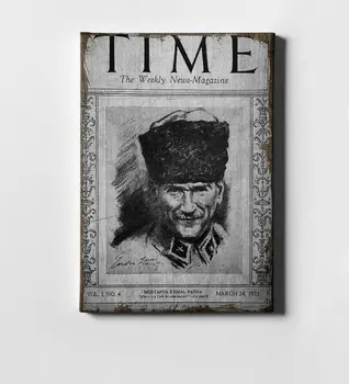 

Personalized Ataturk Time Magazine Cover Canvas Print (50x70 cm.) reliable Quality Cost Effective Special Design The Love Of the Homeland