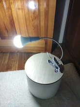 Light-Socket Base Desk-Lamp-Holder Gooseneck Clip-On-Cable Us-Plug On-Off-Switch Flexible